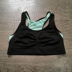 Mesh racerback sports bra